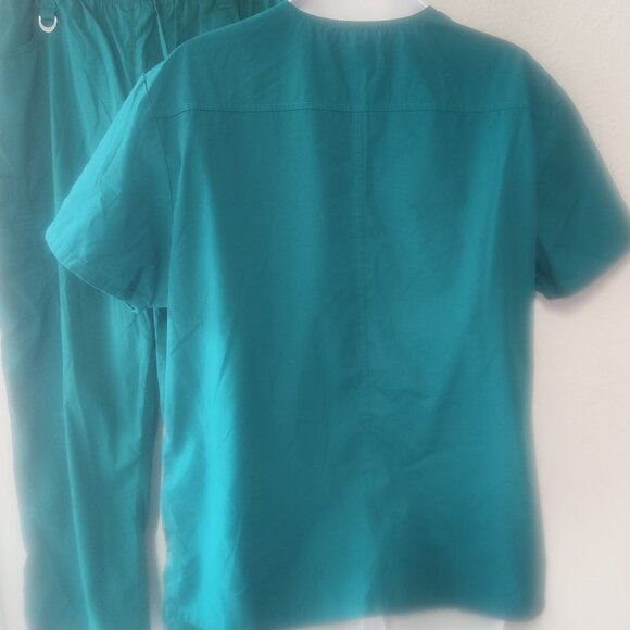 Dickies *** 2-piece Scrub Set, Turquoise, in size XL/Tall NWOT - Picture 6 of 12